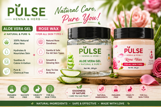 PULSE ALOE VERA GEL & ROSE WAX