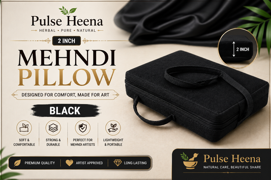 MEHANDI PILLOW BLACK COLOUR 2 INCH