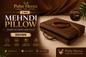 MEHANDI PILLOW BROWN COLOUR 2 INCH
