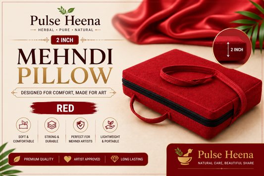 MEHANDI PILLOW RED COLOUR 2 INCH