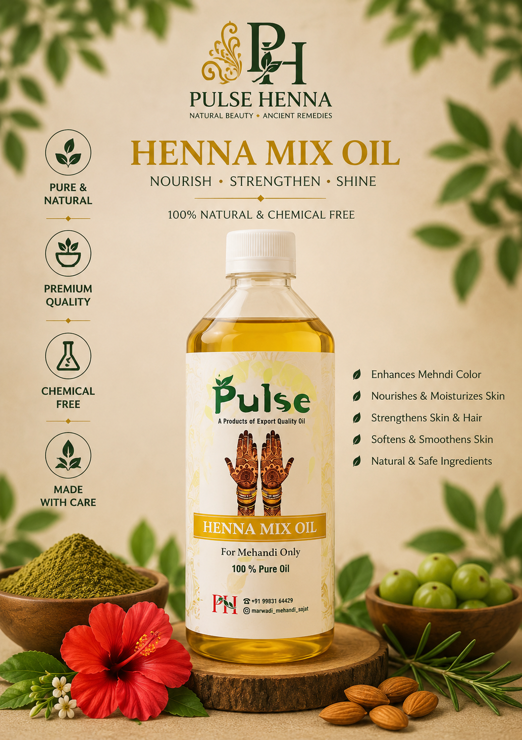 HENNA MIX OIL 500g